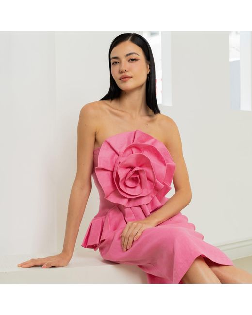 Yumi Kim Pink Rio Linen Dress