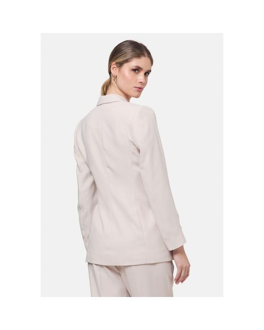 Helen Mcalinden Pink Neutrals Laura Natural Pearl Tie-Blazer