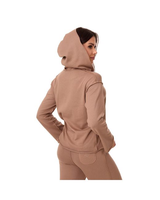 Mandragora Natural Neutrals Cappuccino Comfy Hooded Cotton Sweatshirt