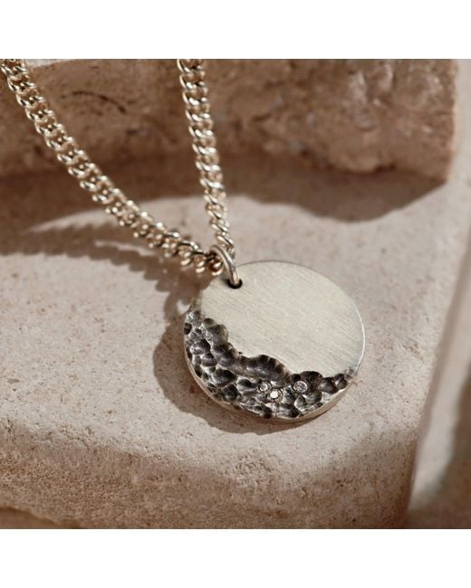 Posh Totty Designs Metallic Strata Satin Disc Necklace for men