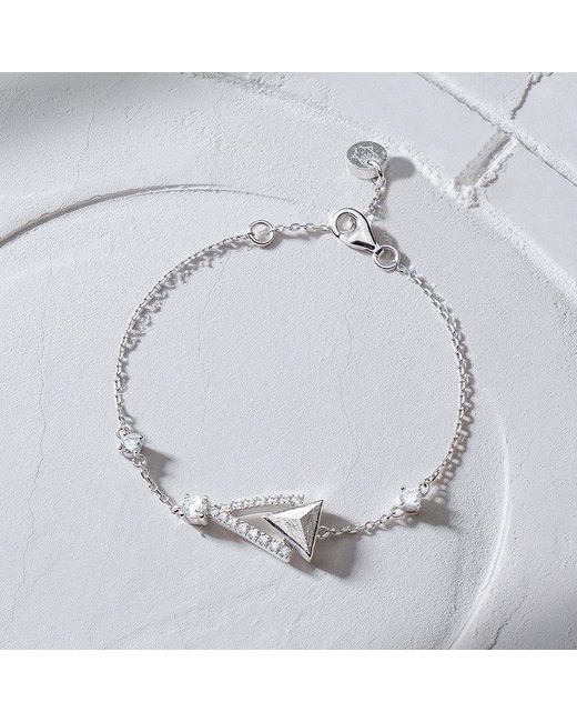 AWNL Metallic Triangle Meteorite Sterling Bracelet