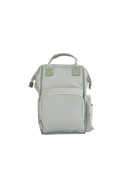 augustnoa Gray Diaper Bag