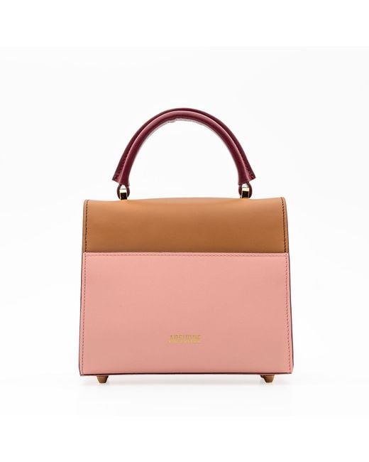 Absurde Pink Neutrals One Way Small Leather Shoulder Bag
