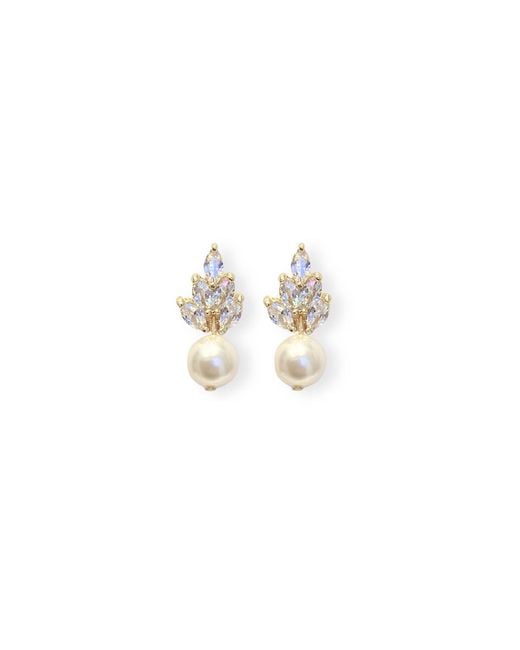 Stephanie Browne Australia Metallic Bocheron Pearl Earrings