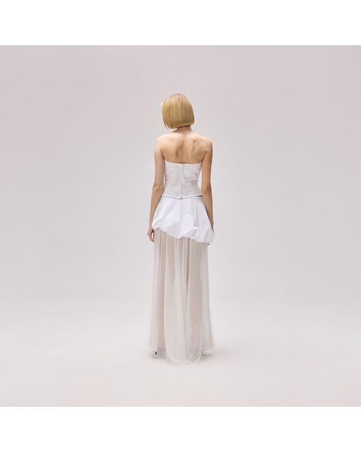 Herfetch White Moon Midi Skirt