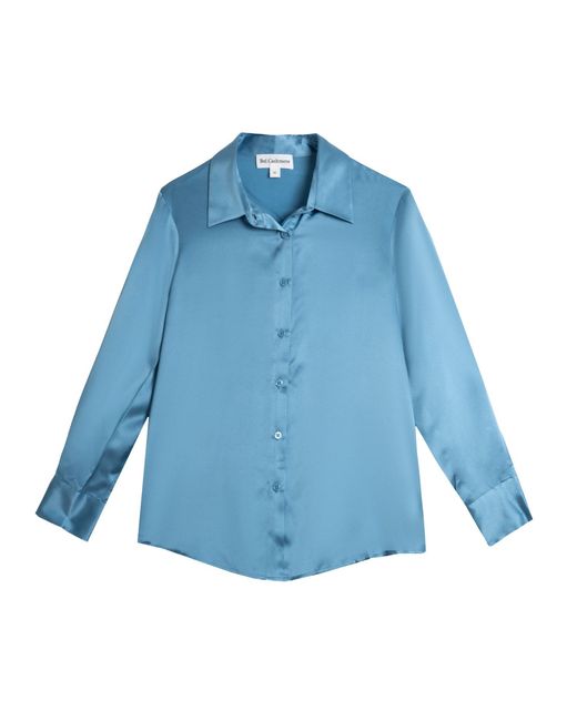 Bel Cashmere Blue Diana Silk Blouse