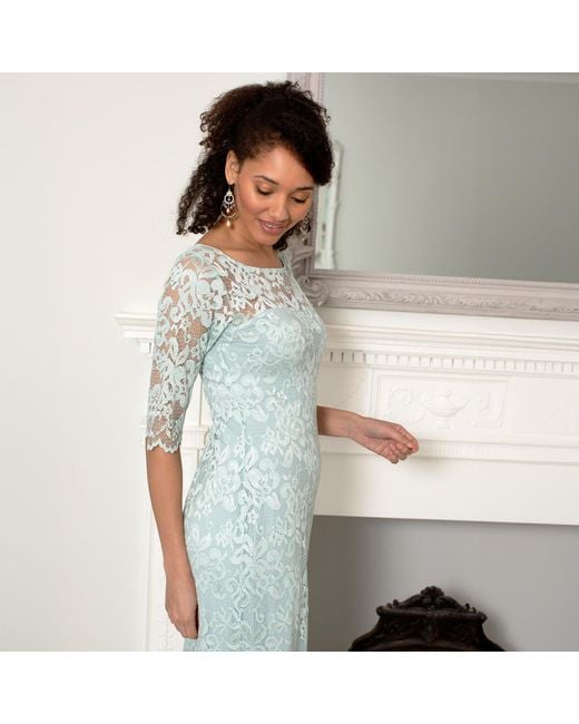Alie Street London Gray Lila Lace Gown