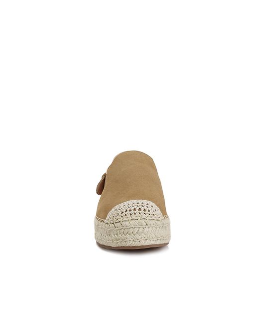 Rag & Co Natural Affie Genuine Suede Slingback Strap Espadrilles