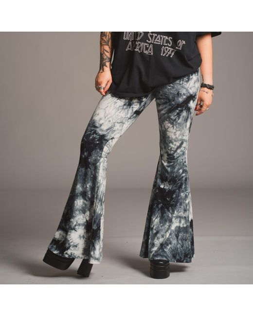 Little Lies Gray Hendrix Tie Dye Flares