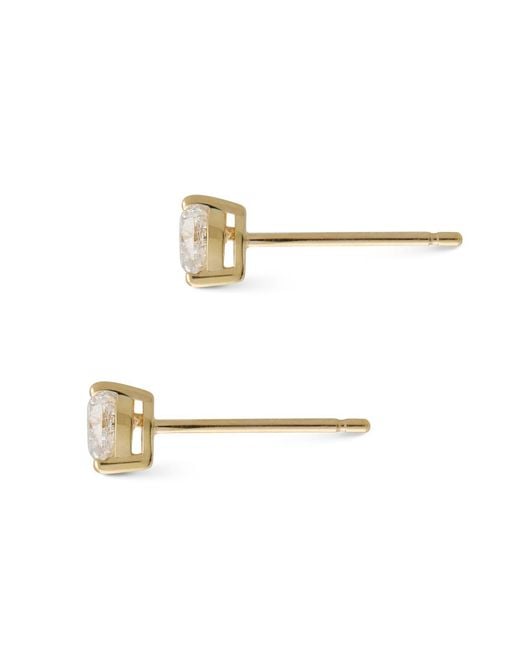 Dolcetto Designs Metallic Lab Grown Diamond Heart Studs
