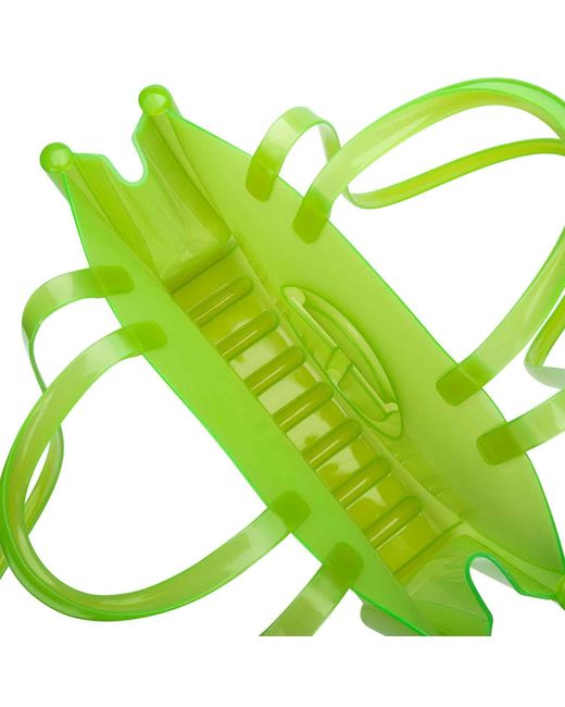 Melissa Green Large Jelly Shopper Ii X Telfar