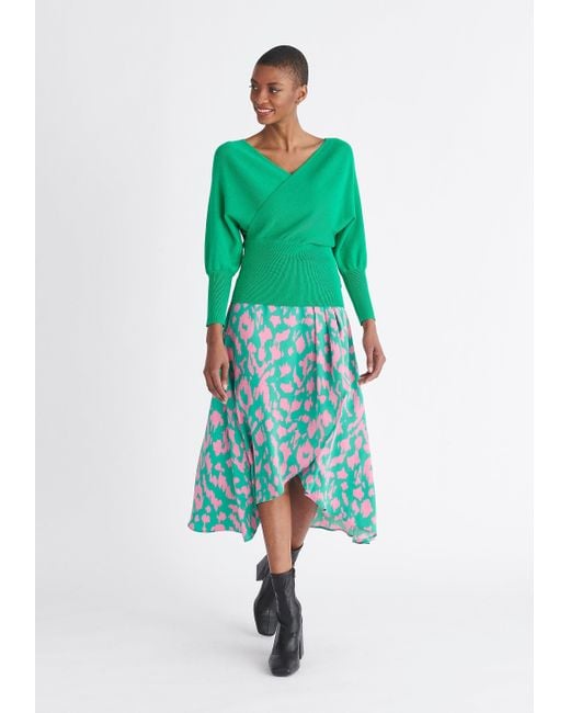 High low wrap top sale