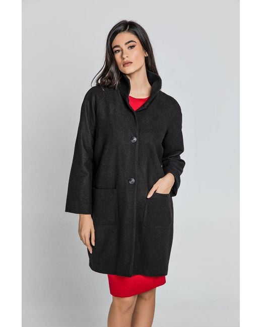 Conquista Black Blend Coat By