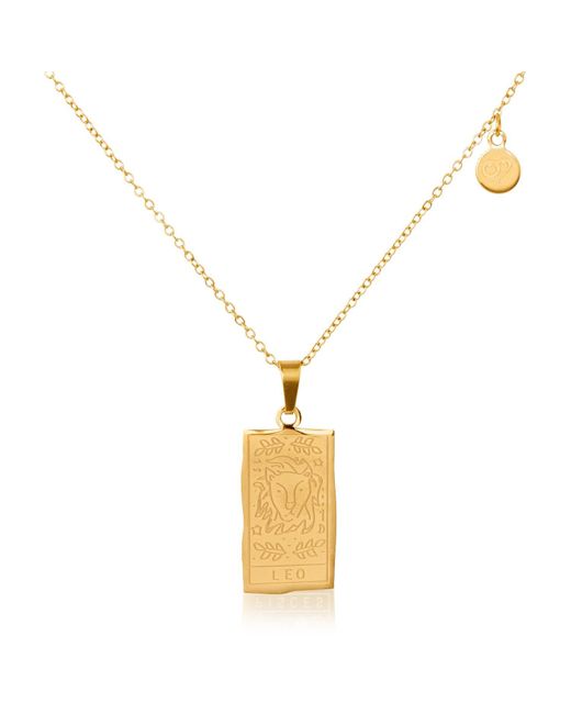 Arctic Fox & Co. Metallic Leo Zodiac Star Sign Necklace