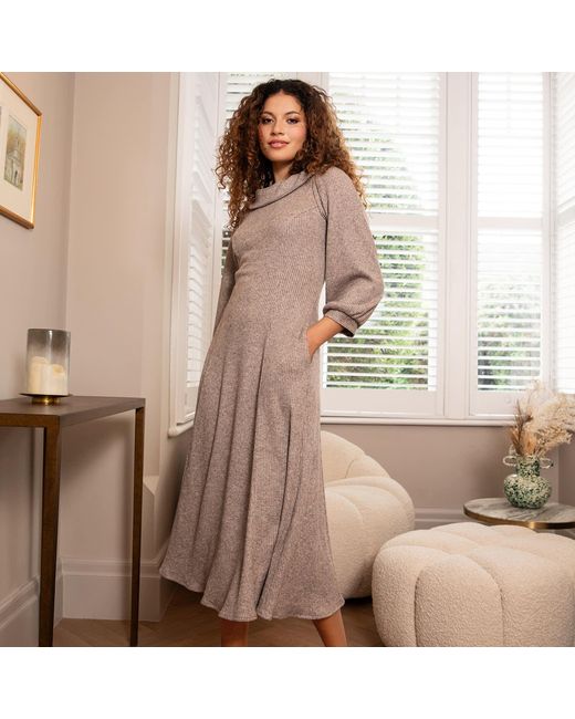 Alie Street London Natural Neutrals Meredith Turtle Neck Dress