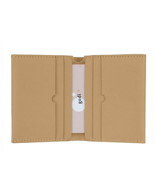godi. Natural Bifold Leather Wallet