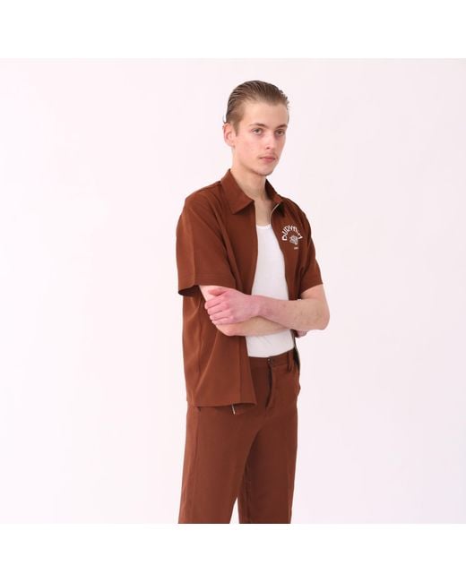 Burvain. Brown Elan Tee for men