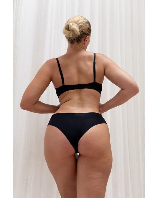 GOD SAVES QUEENS Black Second Skin Cheeky Panty