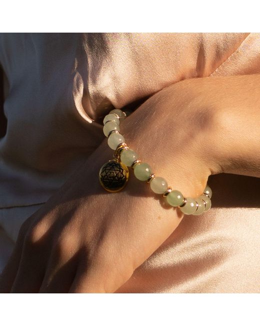 Seven Saints Metallic Heart Chakra Activation Aventurine Bracelet