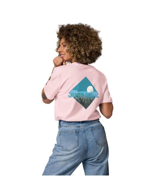 Anchor and Crew Pink Cotton Just Roam. Seeker Organic Cotton T-Shirt