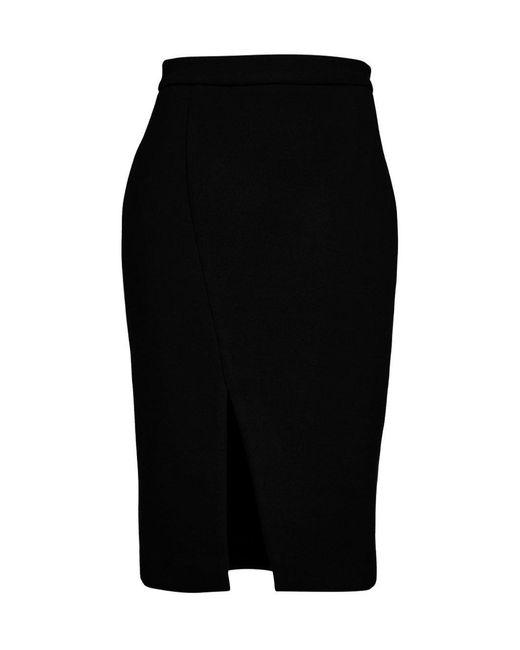 Conquista Black Mouflon Pencil Skirt