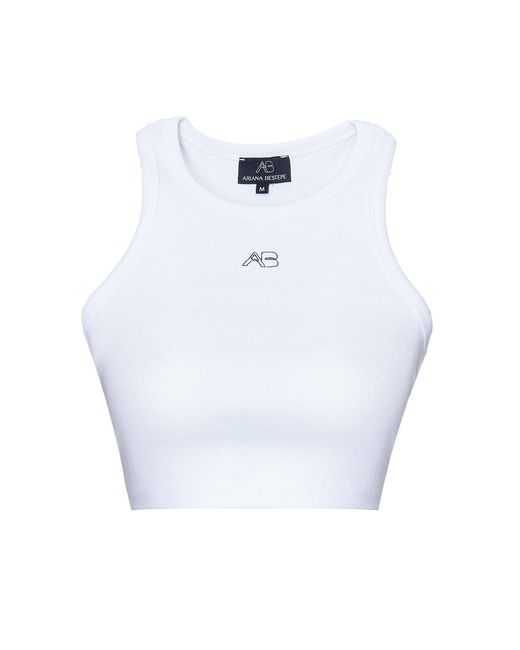 Ariana Bestepe Blue Amara Crop Top