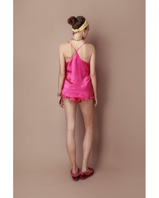 Favette Pink The Atelier Silk Camisole Set
