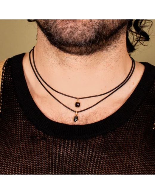 Rahul's Jewels Black Sanctum Haven Pendant -14 Karat With Genuine Diamond