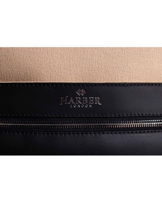 Harber London Black Office Backpack for men