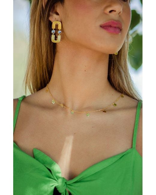 Marcia Moran Metallic Delana Mini Hearts Necklace