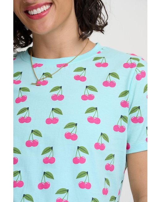 Sugarhill Blue Maggie T Shirt, Cherry Pop