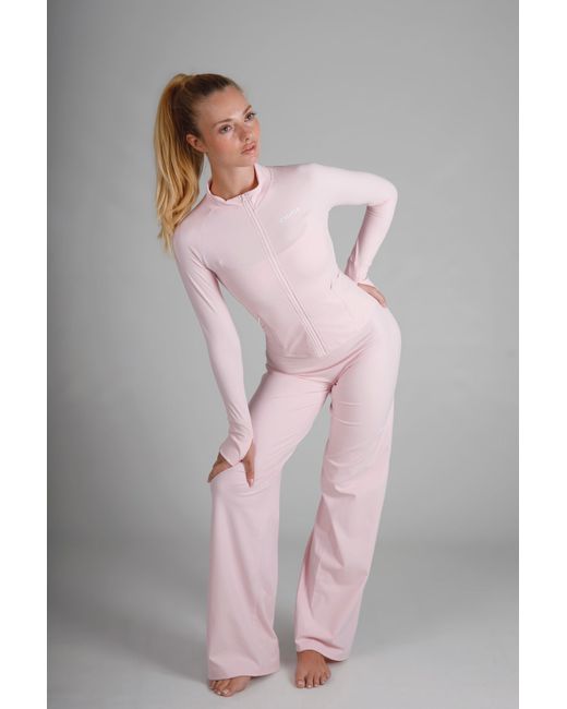 Cmmttd Pink Soft Form Zip-Up Jacket