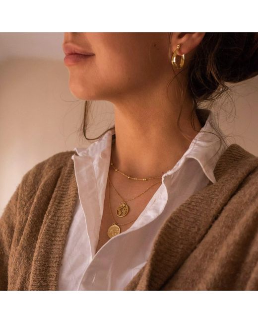 Elk & Bloom Metallic Dainty Bead Choker Necklace