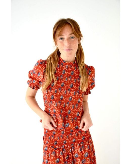 Mind Traveler Red Bruna Lily Top