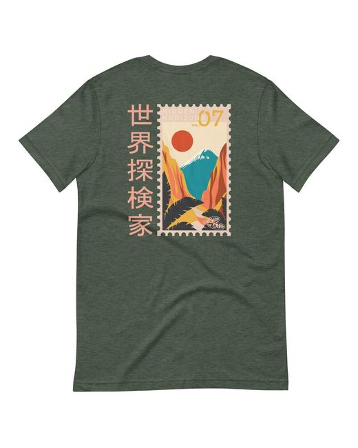 Anchor and Crew Green Forest Hidden Horizons Postmark Organic Cotton T-Shirt