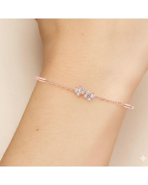BLOOMTINE | Earth Angel HQ Metallic Enchanting Flutterfly Vermeil Butterfly Silk Cord Thread Bracelet