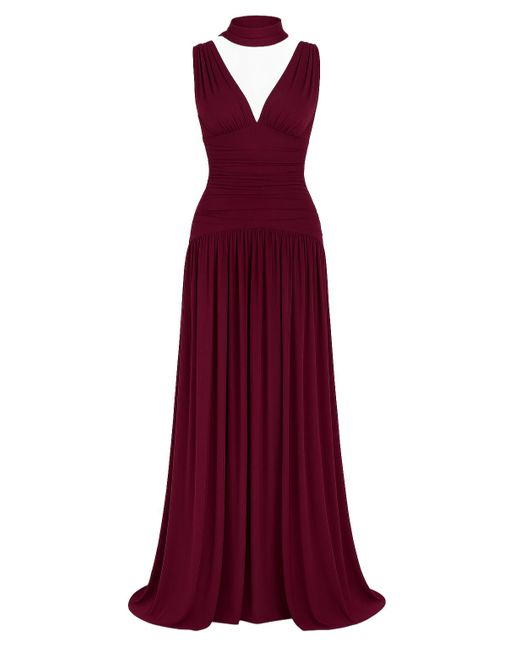Maison Aureus Red Karen Dress