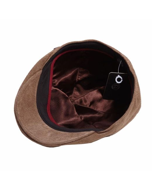 Dasmarca Hats Brown Neutrals Alex Truffle Leather Cap For for men
