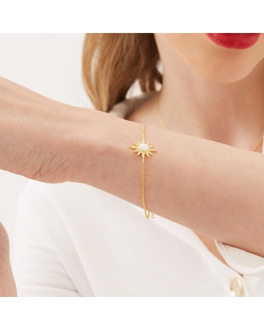 Spero London Metallic Sun Sterling Opal Bracelet