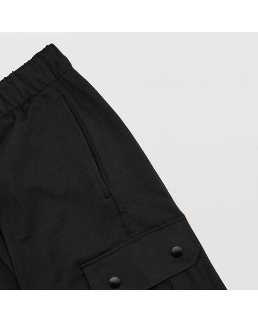 Kapture Black Side Pocket Travel Jogger Pants for men
