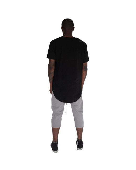 Bradford Row Black Scoop Tee for men