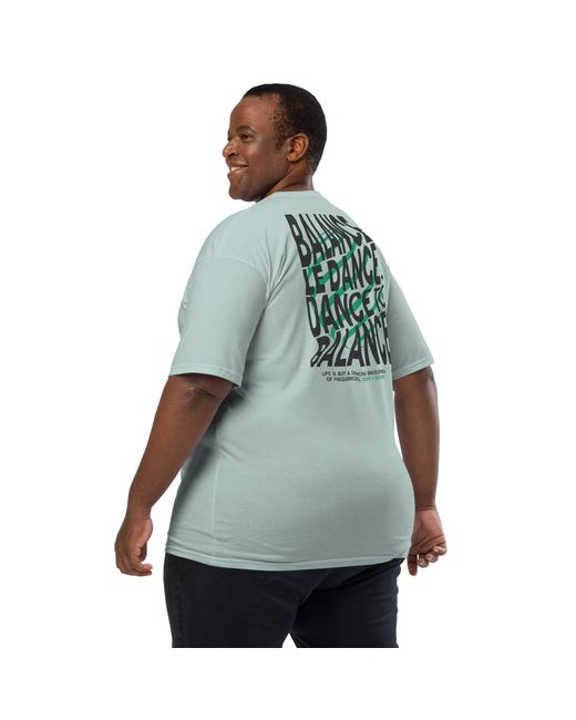 Anchor and Crew Green Ice Balance Le Dance Disco! Heavy Cotton Embroidered T-Shirt for men