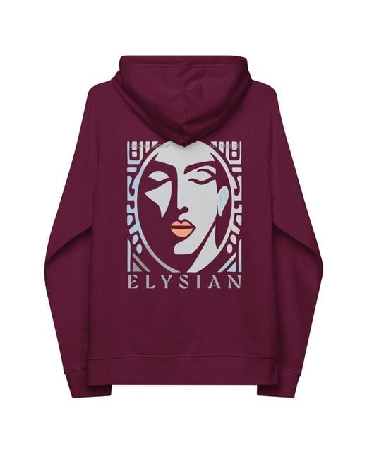 Anchor and Crew Purple Burgundy Two Elysian Editions Organic Cotton Hoodie for men