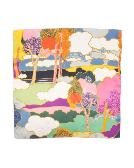 LE COLONEL Pink Liberty Cherry Prospect Place Silk Square