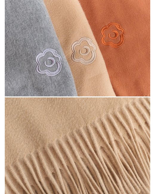 Lost Pattern Natural Neutrals The Big Shawl Oversized Cashmere Wrap