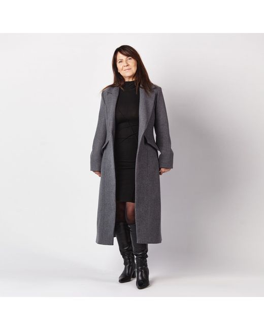 Mandragora Gray Classic Wool Coat