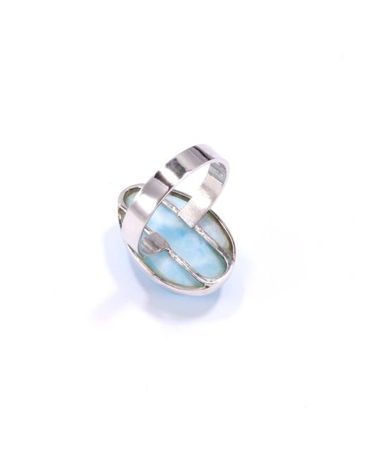 Mineralgems•Studio Blue Light- Larimar Ring Fail