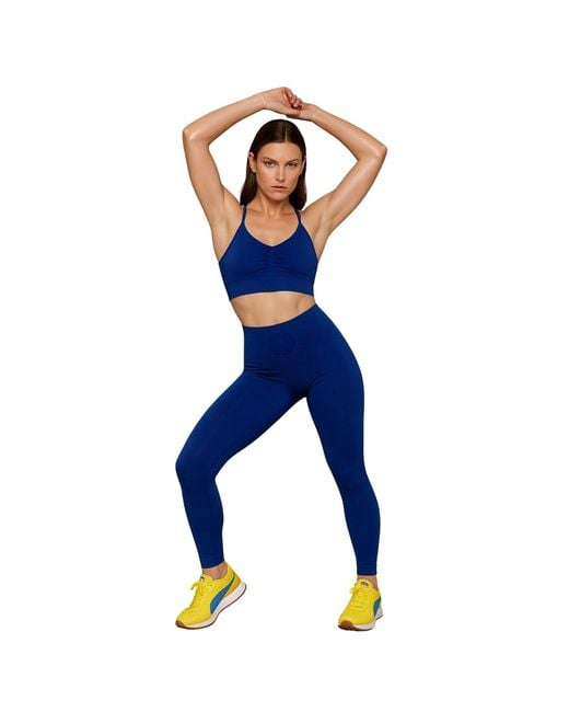 Altra Volta Blue Luxe Flex Classic Leggings