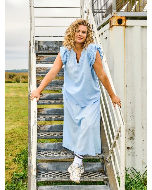 Zoe Blue Cloe Top