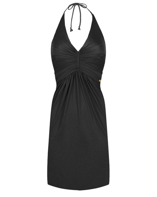 Chic by Lirette Black Short Halter Dress Natural